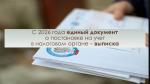 С 1 января 2026 года свидетельство о постановке на учет в налоговом органе перестанет существовать